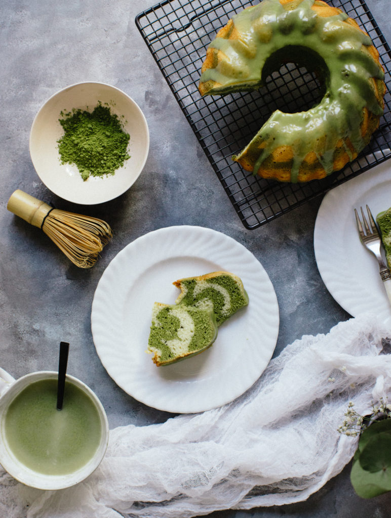Solène Roussel | Recipe Development | Matcha Marble Cake